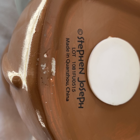 Stephen Joseph Ceramic Bank Jungle Theme Rhino Monkey Tiger Spend Save Share - Picture 7 of 7